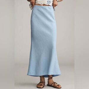 anthropologie tilda maxi skirt linen edition